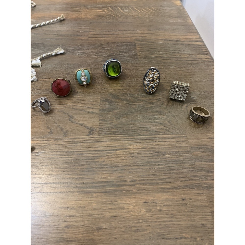 Lia Sophia Rings (Lot Of 7) Size 7  Some Never Worn Some Worn A Few Times